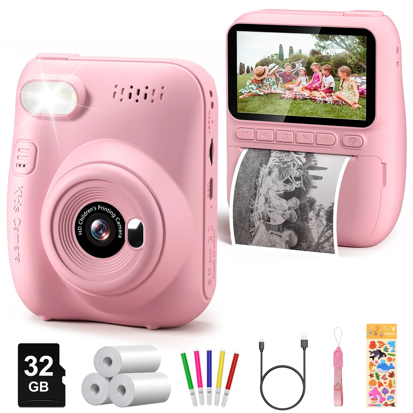 iPix Instant Print Camera for Kids