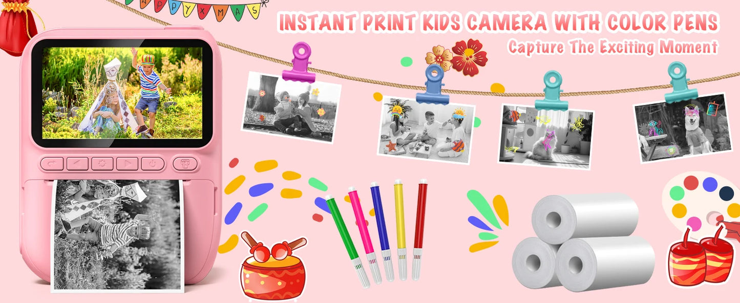iPix Instant Print Camera for Kids