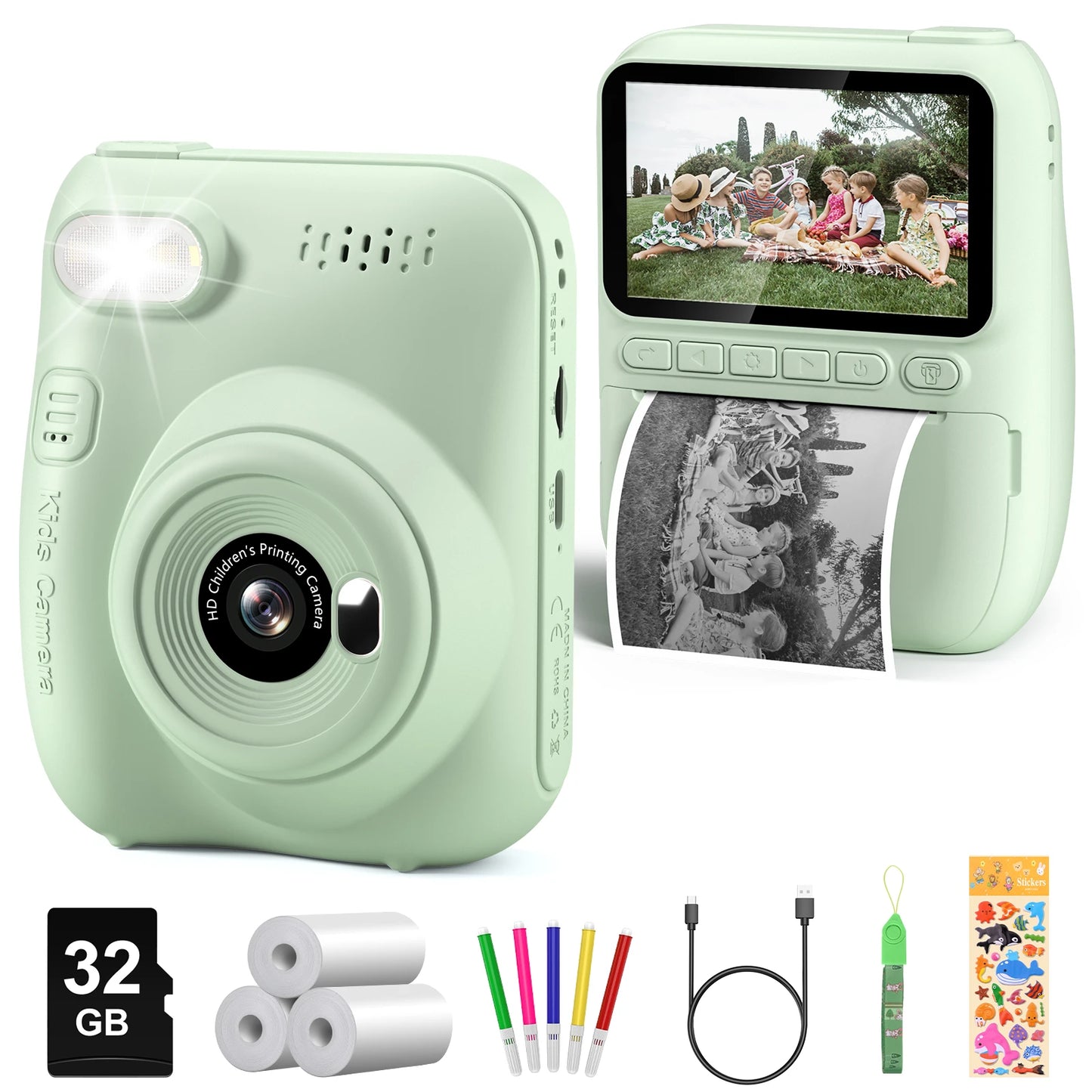 iPix Instant Print Camera for Kids