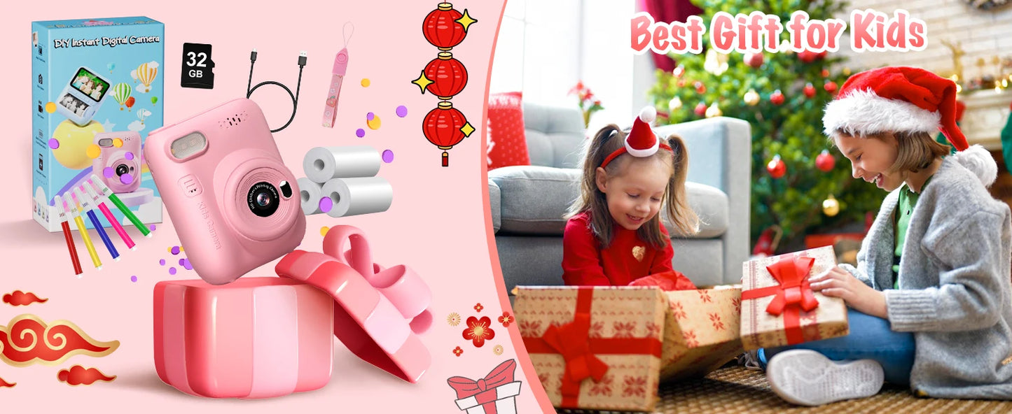 iPix Instant Print Camera for Kids