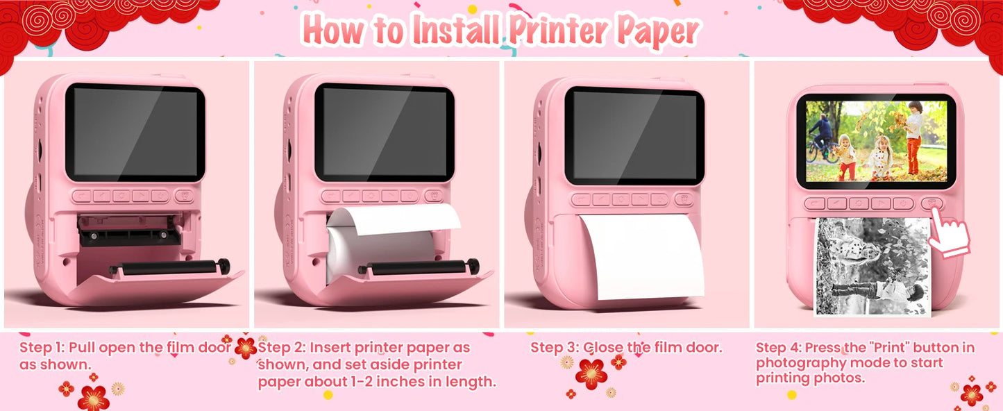 iPix Instant Print Camera for Kids