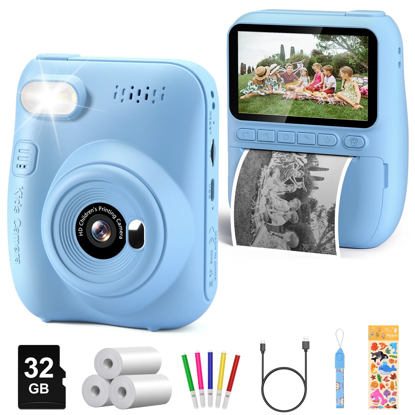 iPix Instant Print Camera for Kids