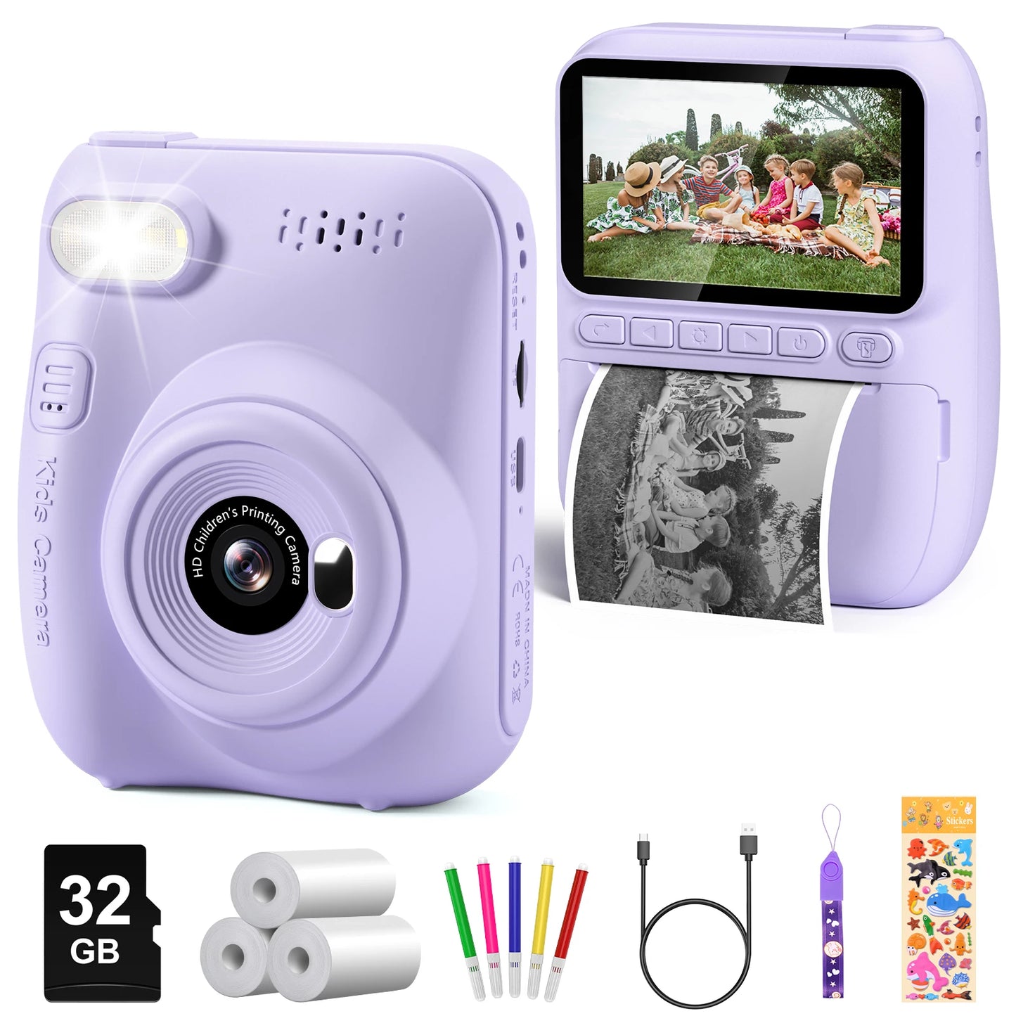 iPix Instant Print Camera for Kids